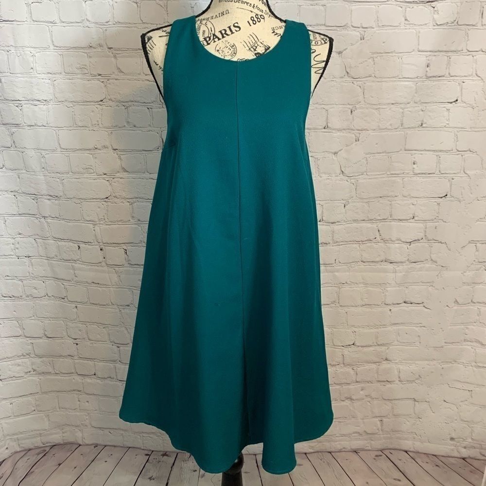 Everly / Shift Dress / Emerald Green / Size Small
